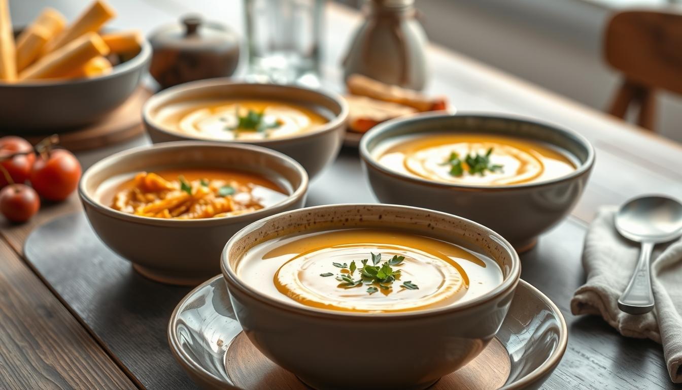 Balanced healthy meal prepared in a home kitchen